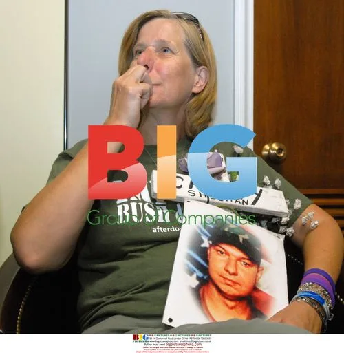 Cindy Sheehan Protests Iraq War on Capitol Hill