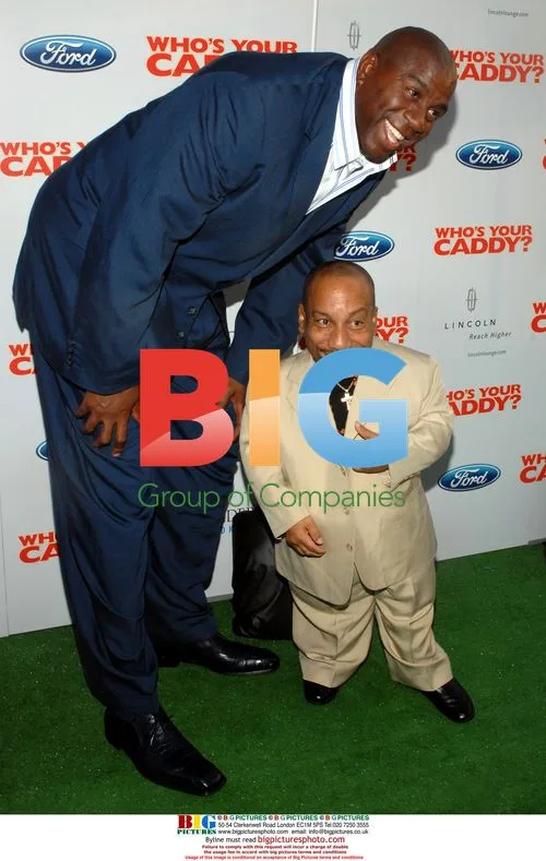 Tony Cox and Ervin "Magic" Johnson at "Who's Your Caddy?" premiere