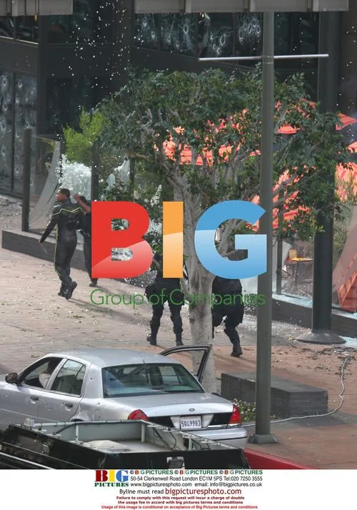 Will Smith Filming Bank Robbery Scene in LA