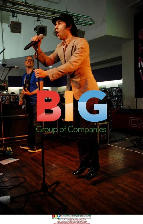 Paul Smith of Maximo Park performs at HMV, London