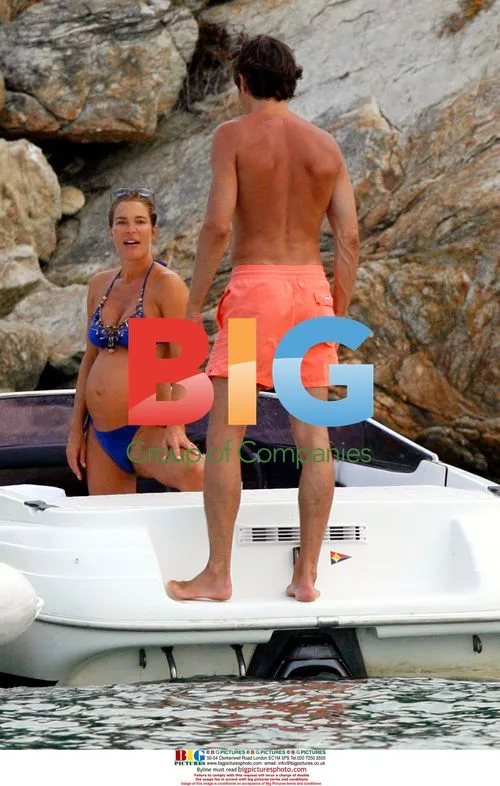 Crystal heiress Fiona Swarovski on holiday in Italy