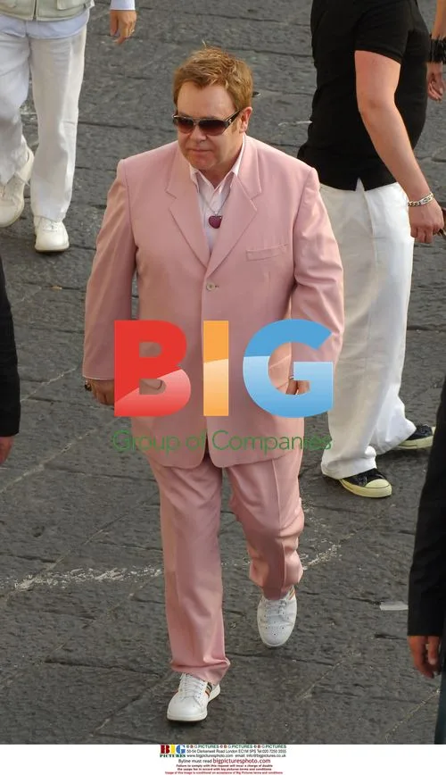 Elton John and David Furnish on Yacht in Italy