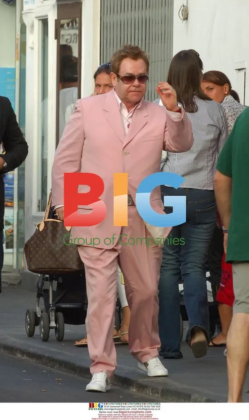 Elton John and David Furnish on holiday in Italy