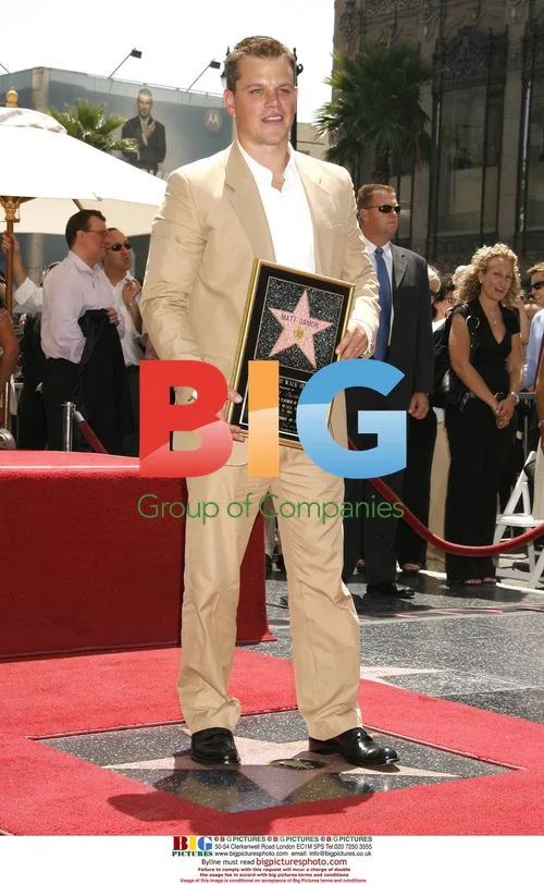 Matt Damon Honored with Hollywood Star