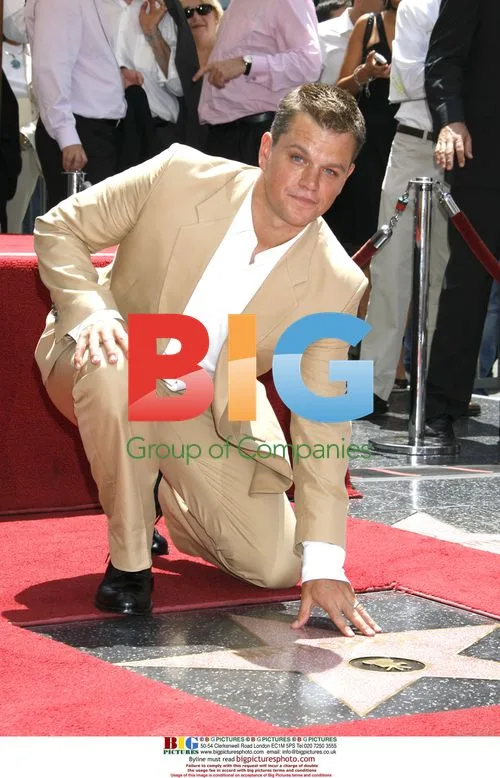 Matt Damon receives Hollywood Walk of Fame star