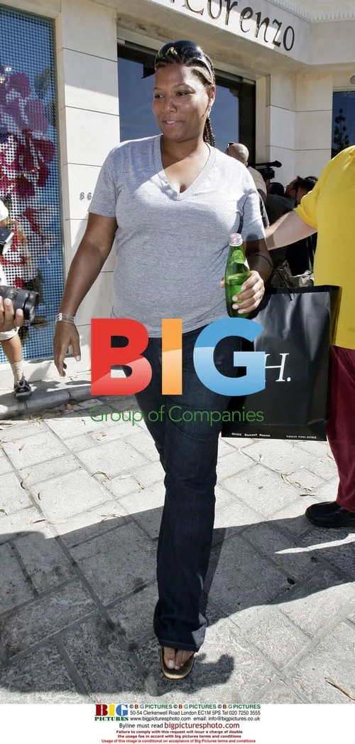 Victoria and David Beckham Visit with Queen Latifah
