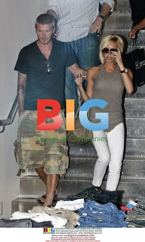 Victoria and David Beckham Visit Queen Latifah in Beverly Hills