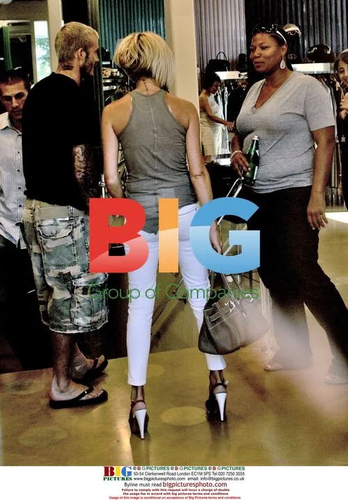 Beckhams Visit Queen Latifah in Beverly Hills