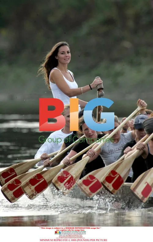 Kate Middleton Training for Dragon Boat Event