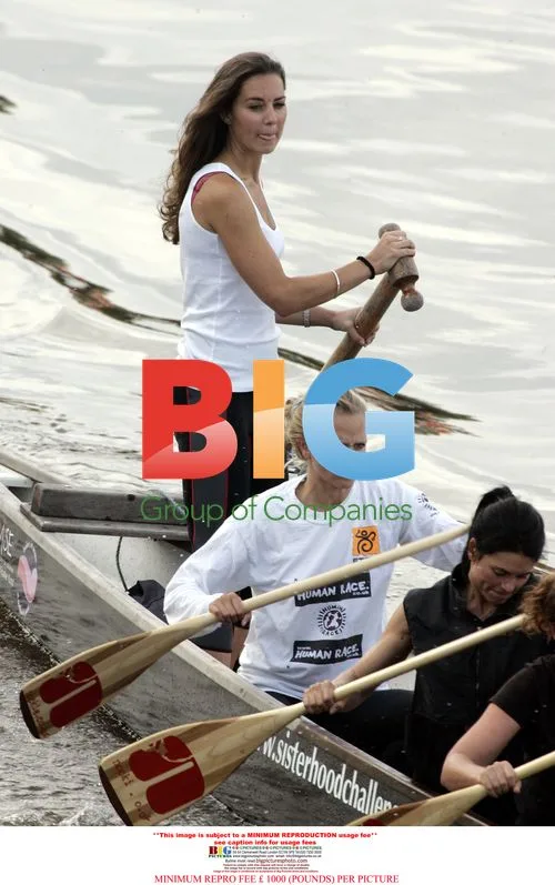 Kate Middleton Training for Dragon Boat Event