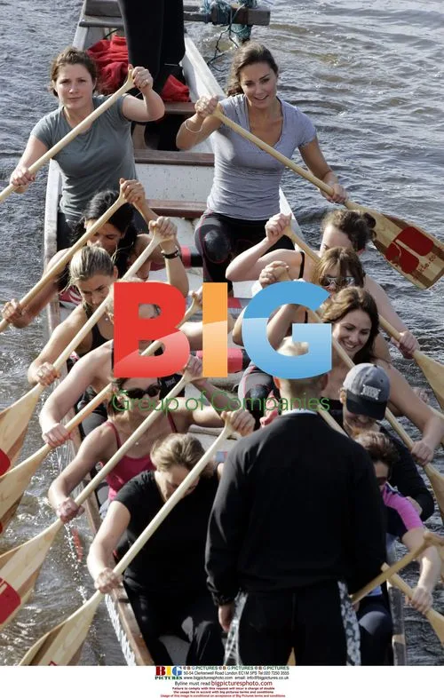 Kate Middleton Trains for Channel Row