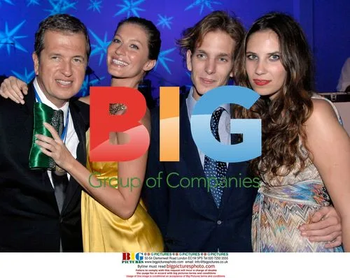Prince Andrea Casiraghi and Gisele Bundchen at Mario Testino party