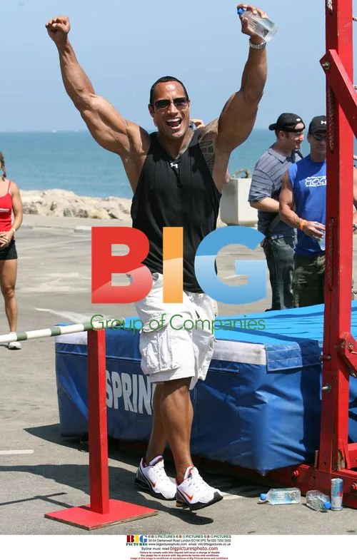 The Rock Entertains at Charity Event