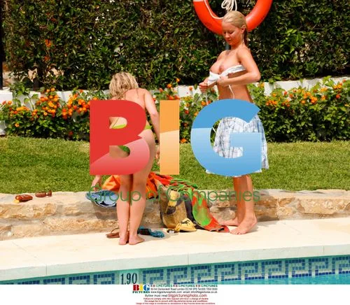 Blonde models entertain in Caribbean
