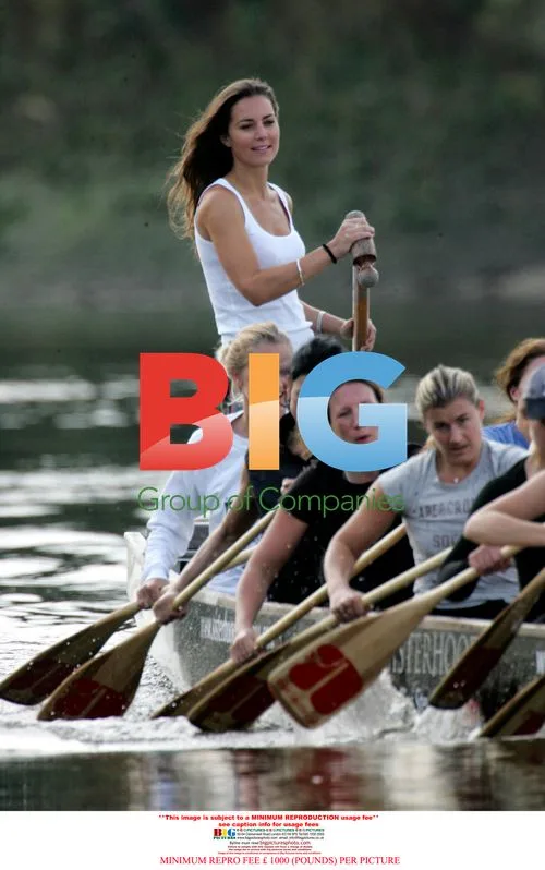 Kate Middleton Training for Dragon Boat Event