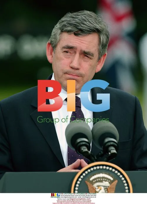 Gordon Brown and George W. Bush at Camp David