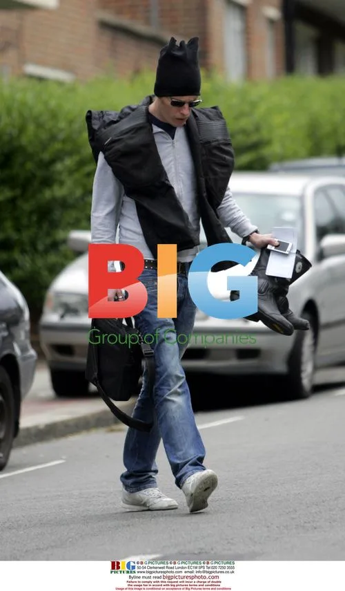 Billie Piper and Lawrence Fox return home