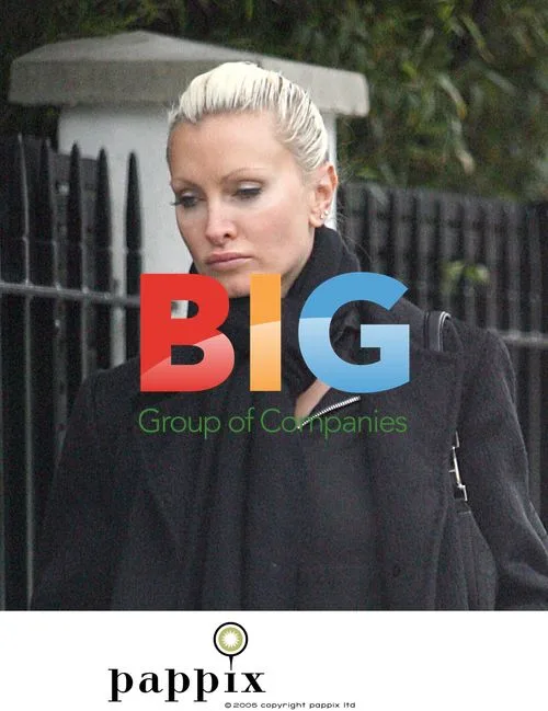 Caprice Bourret with Dogs in London