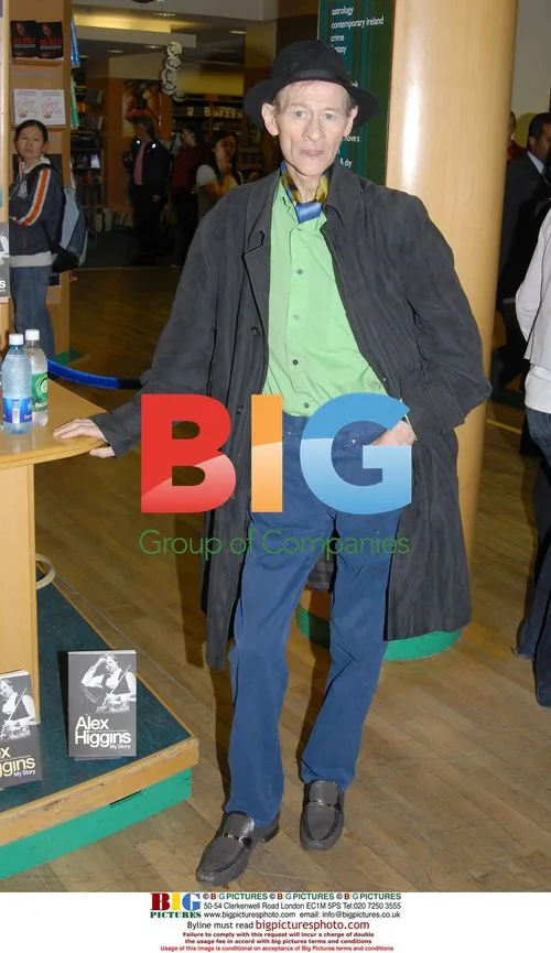Alex "Hurricane" Higgins at Book Signing