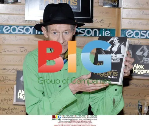Alex "Hurricane" Higgins at Book Signing