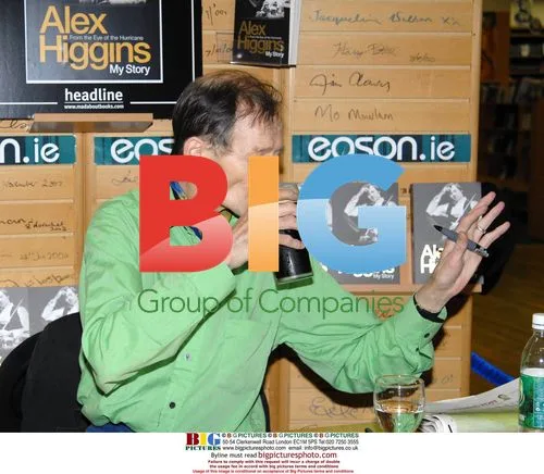 Former Snooker Champ Alex Higgins at Book Signing