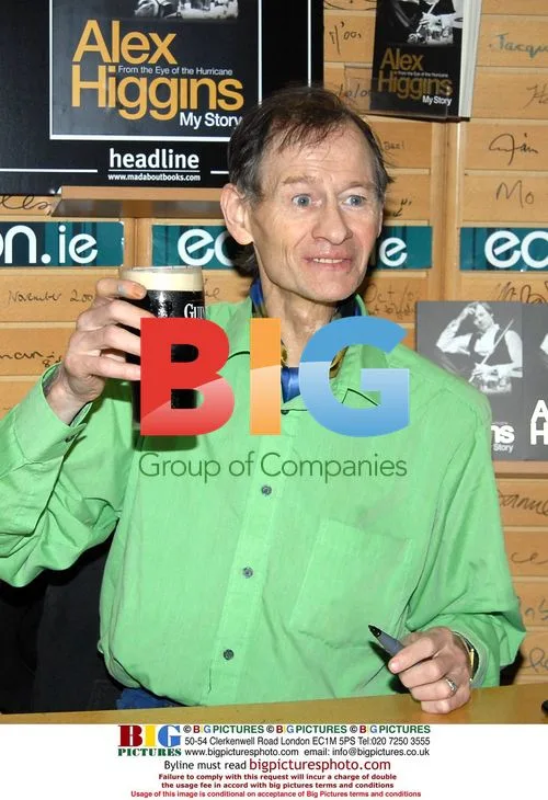 Alex "Hurricane" Higgins at Book Signing