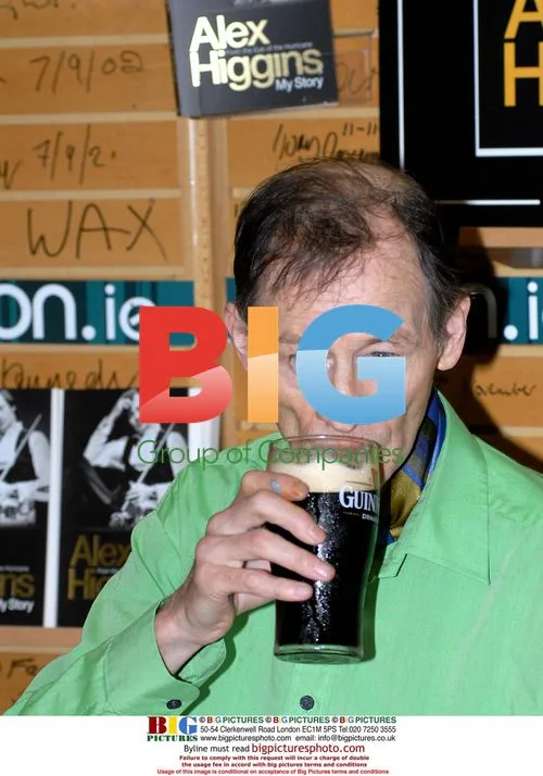 Alex "Hurricane" Higgins at Book Signing