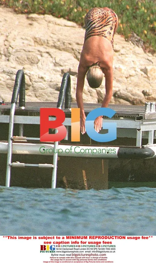 Princess Diana and sons on holiday in Saint Tropez