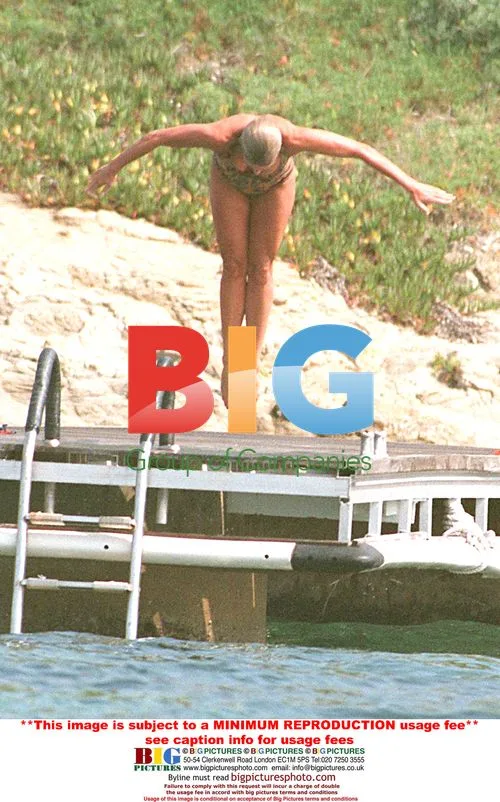 Princess Diana on holiday in Saint Tropez