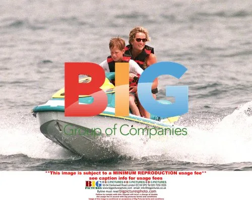 Princess Di and Prince Harry on Holiday