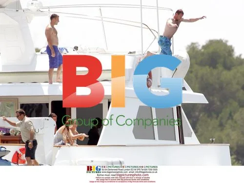 Coleen McLoughlin and Wayne Rooney on Yacht