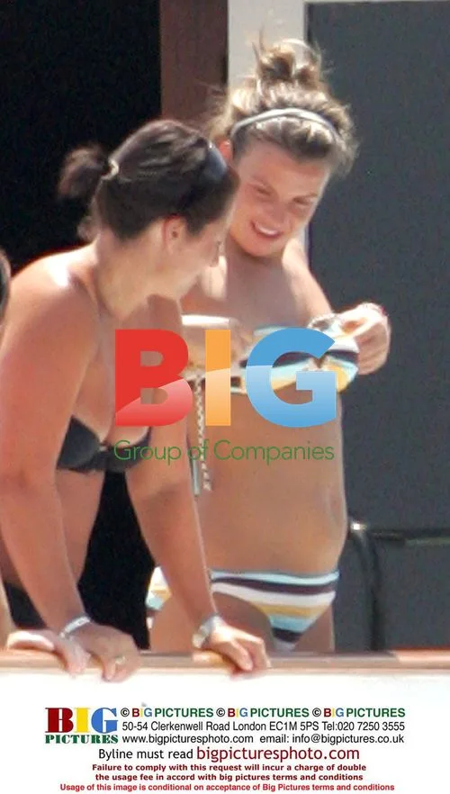 Coleen McLoughlin and Wayne Rooney on Yacht