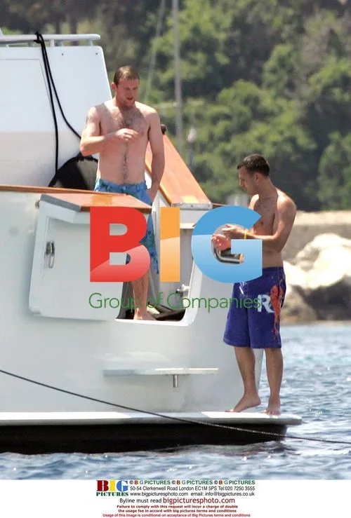 Coleen McLoughlin and Wayne Rooney on Yacht