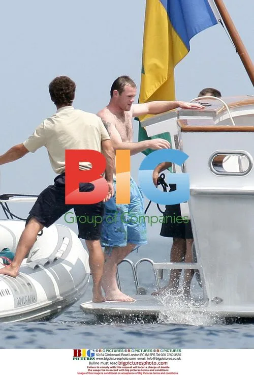 Coleen and Wayne Rooney on Holiday Yacht
