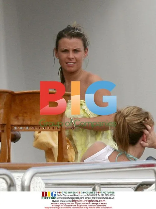 Coleen McLoughlin and Wayne Rooney on Yatch