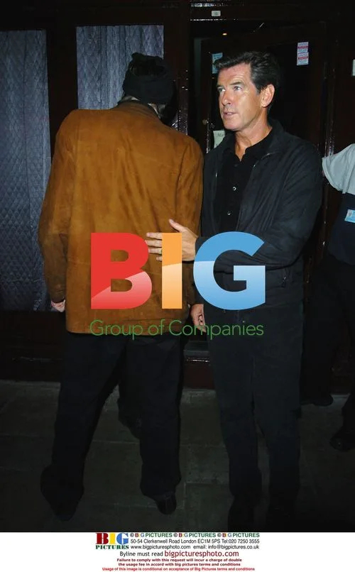 Pierce Brosnan and son Chris at London gig