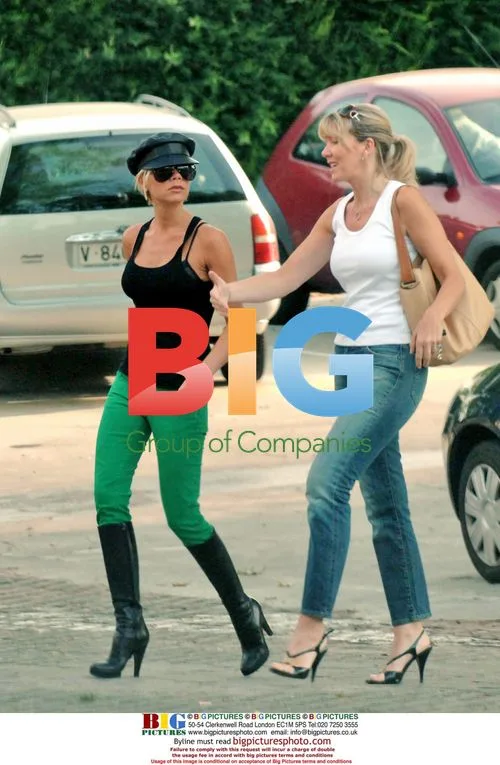 Victoria Beckham in Unusual Outfit in Madrid