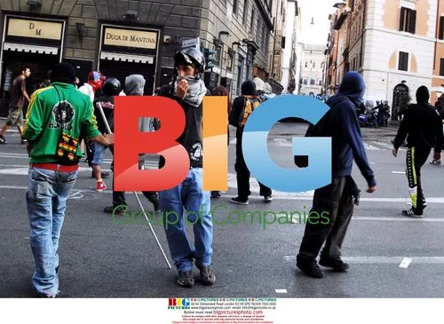 Italians protest against Bush in Rome
