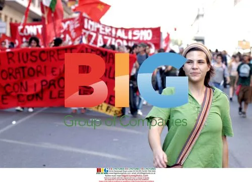 Italians protest against Bush in Rome