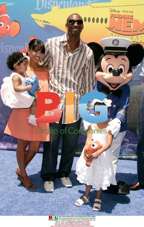 Kobe Bryant and Family at Disneyland