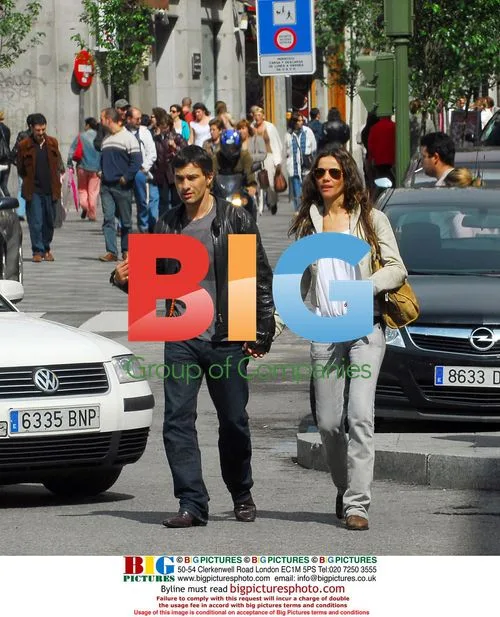 Olivier Martinez and Goya Toledo in Madrid