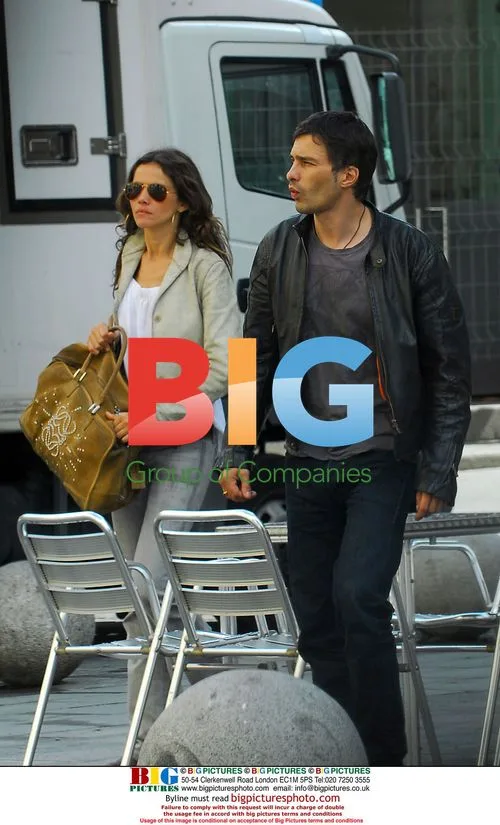 Olivier Martinez and Goya Toledo in Madrid
