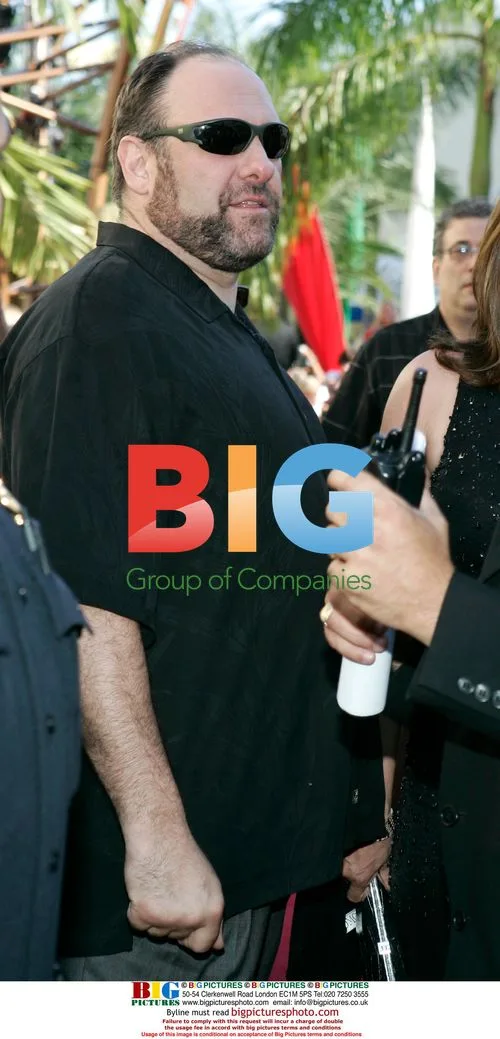 James Gandolfini arrives for Sopranos finale