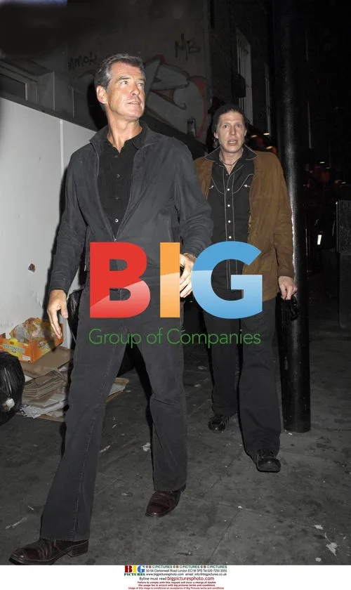 Pierce Brosnan and Chris Brosnan at Paul McCartney gig