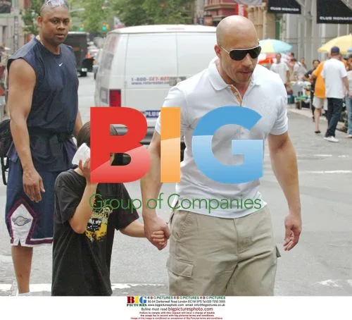 Vin Diesel Spends Day with Children in Soho