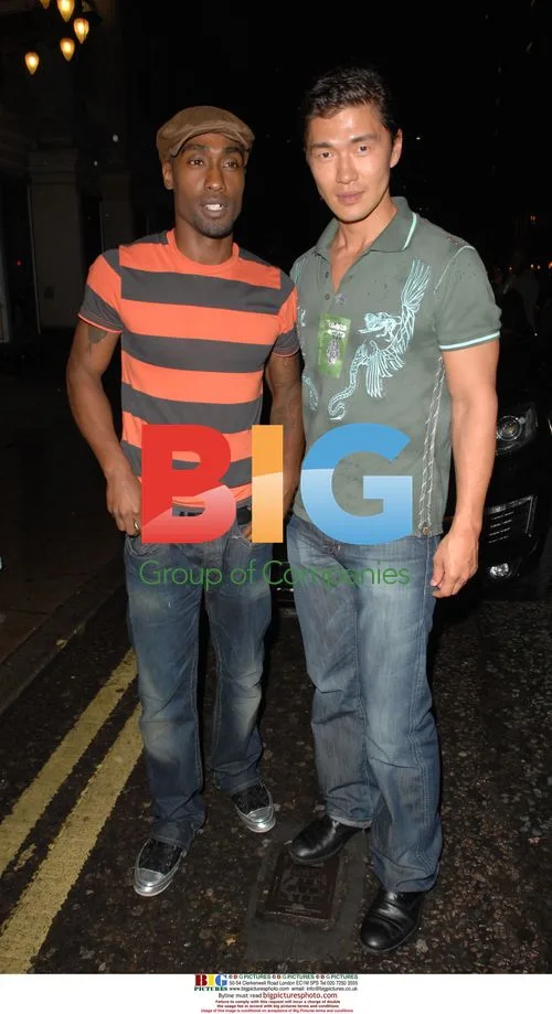 Simon Webbe and Rick Yune at Movida club