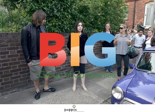 Liam Gallagher with Teens in Mini Cooper