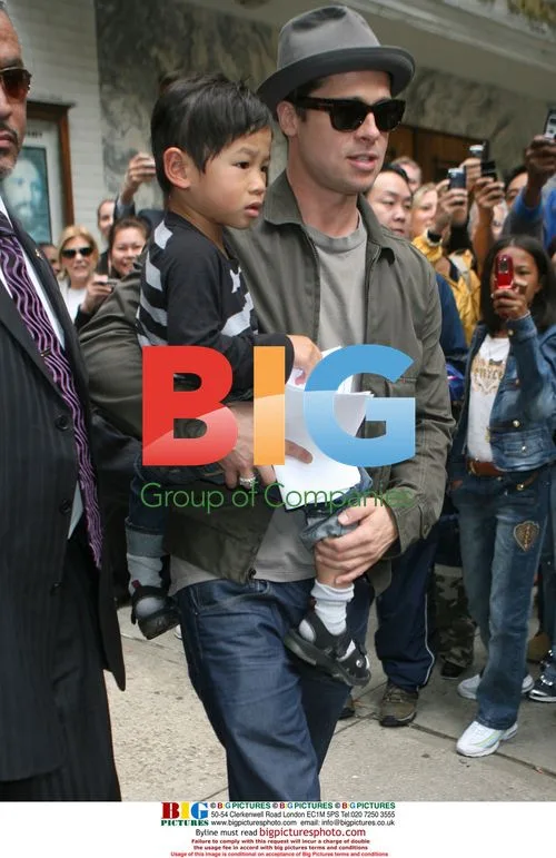 Brad Pitt and Pax Jolie-Pitt visit doctor's office