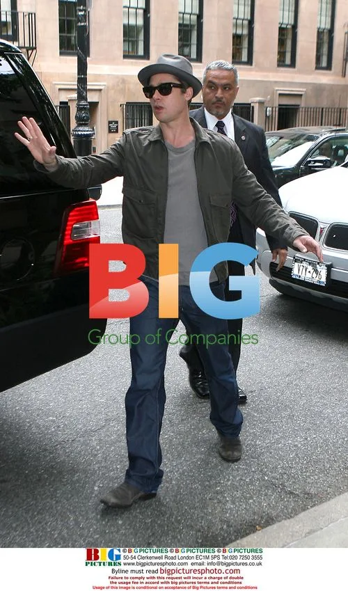 Brad Pitt & Pax Jolie-Pitt Visit Doctor