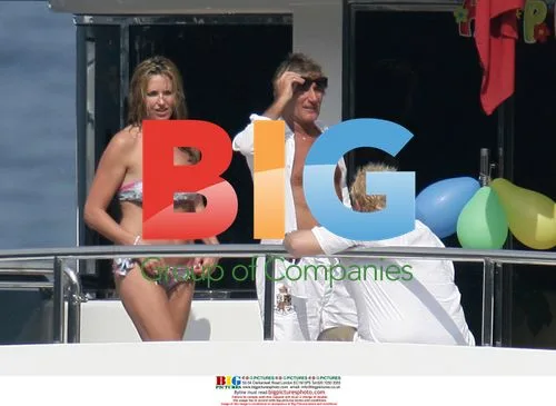 Rod Stewart, Penny Lancaster and Family on Yacht